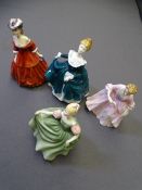 ROYAL DOULTON FIGURINES - 'Vivienne' HN2073, 'Janine' HN2461, 'Michelle' HN2234 and 'The Hostess