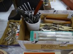 COMMEMORATIVE TEASPOONS and other flatware