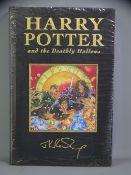 HARRY POTTER & THE DEATHLY HALLOWS - first edition in its original unbroken sealed pack