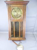 PENDULUM WALL CLOCK, polished