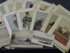 VANITY FAIR, JUDGES, MEN OF THE DAY, STATESMAN PRINTS, mainly after Spy (72), dated 1875-1902,