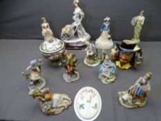 LEONARDO - an assortment of figurines ETC and Royal Doulton character jug King Charles I
