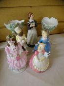 ROYAL DOULTON FIGURINES - 'Cookie' HN2218, 'A Child from Williamsburg' HN2154, Coalport figurine '