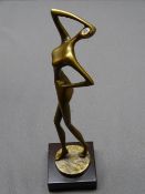 BRONZART SCULPTURE titled 'The Nude', signed Kim B, mounted upon a composite base, product code 432,