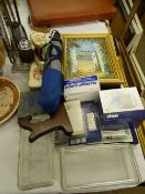 CHROME COMPANION SET, dressing table items along with similar household