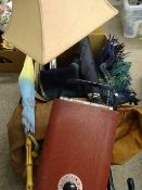 MIXED HOUSEHOLD - to include a Velos Solo pencil sharpener, vintage Actinea portable sun lamp,