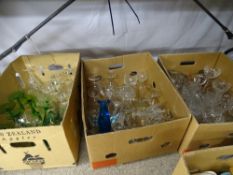 GLASSWARE - large quantity of drinking glass ETC