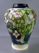 MOORCROFT NOSTALGIA 22cms H VASE, limited edition (115/150) by Anji Davenport, dated 2003 with