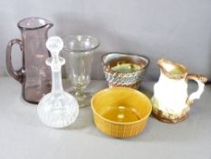 GLASS & POTTERY - an assortment