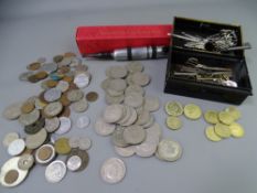 VINTAGE & CURRENT COINAGE COLLECTION, tin cash box of vintage keys and a boxed Sparklets Corkmaster