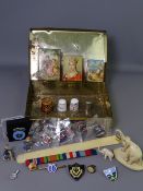VINTAGE COLLECTABLES - a mixed quantity including silver and other thimbles, celluloid elephant,