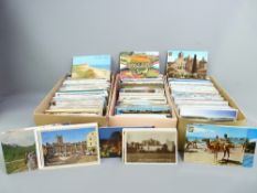 VINTAGE POSTCARDS, a collection of hundreds, mainly 20th century, views of the world, some transport