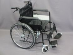 AS NEW FOLDING WHEELCHAIR