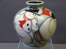 MOORCROFT SNOW DANCE VASE, 11cm H, from a numbered edition (165) by Ceri Goodwin, impressed and