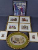 ANTIQUE KRONHEIM, Mansell and other framed prints