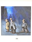 GEORGE SOMERVILLE oil on board - title verso 'Hurry up Fred', signed, 30 x 30cms