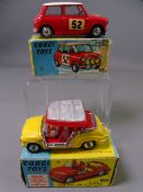 TWO CORGI BOXED DIECAST ORIGINALS, No 321 'Monte-Carlo B.M.C. Mini/Cooper S' and '242 Ghia - Fiat