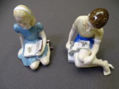 ROYAL DOULTON FIGURINES - 'Treasure Island' HN2243 and 'Alice' HN2158