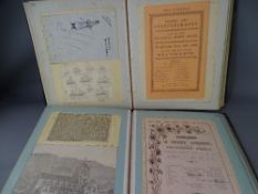 THE CHARLES READE SCRAPBOOK FOR NEWSPAPER CUTTINGS, two volumes of Wales interest, cuttings and
