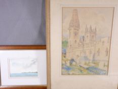 STAN ROSENTHAL watercolour - St David's Head, 10 x 15cms and JOHN ROBERT HUGHES watercolour -