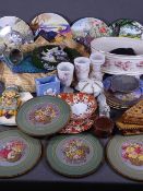 WELLINGTON CHINA, Jasperware, decorative wall plates ETC