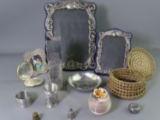 MIXED COLLECTABLE METALWARE ETC to include a Charles Rennie Mackintosh modern pewter vase, three