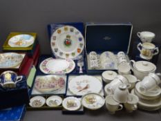 ROYAL WORCESTER 'MONACO LUNAR' teaware, boxed display items, Aynsley ETC