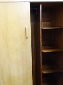 G-PLAN GOLD LABEL TWO DOOR WARDROBE, 175cms H, 91.5cms W, 53.5cms D