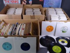 VINYL 45rpm RECORDS, approximately four hundred and twelve LP albums