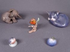 COLLECTION OF COPENHAGEN ANIMALS and a Goebel robin red breast (damages)