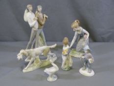 LLADRO & SIMILAR FIGURINES - an assortment