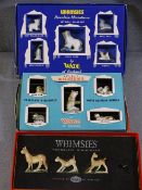 WADE WHIMSIES - three near complete box sets, No 6, No 9 and another