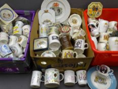 COMMEMORATIVE CHINA including Wedgwood amongst others (three boxes)