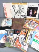 LPs & 45rpm RECORDS - 80s and earlier pop, assortment of vintage football programmes to include