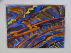 ELSPETH HAMILTON watercolour on paper - Australian landscape, signed and titled on Sunday Times