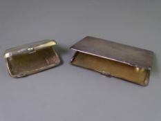 TWO LADY'S & GENT'S CIGARETTE CASES, Birmingham 1918, maker William Hair Haseler, 8cms and 1936,