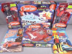 CAPTAIN SCARLET FIGURES (boxed) by Carlton, vehicles and annuals