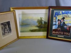 EMILE AXEL KRAUS watercolour - Causey Pike, Lake District, signed, 34 x 51cms, an antique