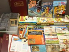 THE CLASSICAL COLLECTION CDS with publications series and a quantity of Beano, Captain Scarlet and