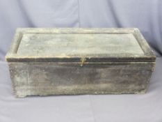 VINTAGE STORAGE BOX, dovetail jointed, 45.5cms H, 120cms L, 50cms D