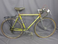FALCON VINTAGE RACER BICYCLE, designed by Ernie Clements, having a Brooks Professional leather seat
