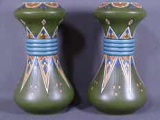 PAIR OF AUSTRIAN PORCELAIN VASES, 30cms H