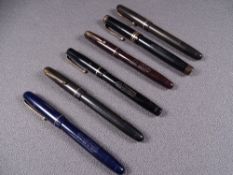 MABIE TODD - Vintage (1930s-1940s) black Swan Mabie Todd L642E/60 black leverless fountain pen