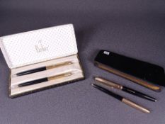 PARKER - Vintage 1960s Black Parker 61 Custom fountain pen (with capillary filling system) and