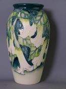 MOORCROFT 'ANGEL'S TRUMPET' VASE designed by Anji Davenport, Moorcroft Collector's Club numbered 48,