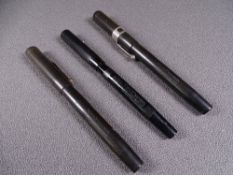 MABIE TODD - Vintage (late 1920s-1930s) chased black (now faded) hard rubber Swan Mabie Todd SF 200C