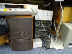 HIFI EQUIPMENT & HOUSEHOLD ITEMS - Akai stacking system, Celeste speakers, similar items, also