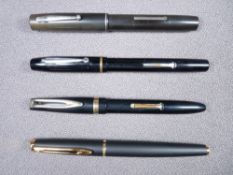WATERMAN - Modern 1990s matt black Waterman Hémisphère with gold trim and gold plated nib, with