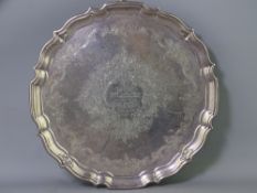 SILVER CALLING CARD TRAY, Chester 1917, makers Herbert Edward Barker and Frank Ernest Barker, 26.