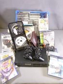 GAMING - Playstation II console, controllers and many games